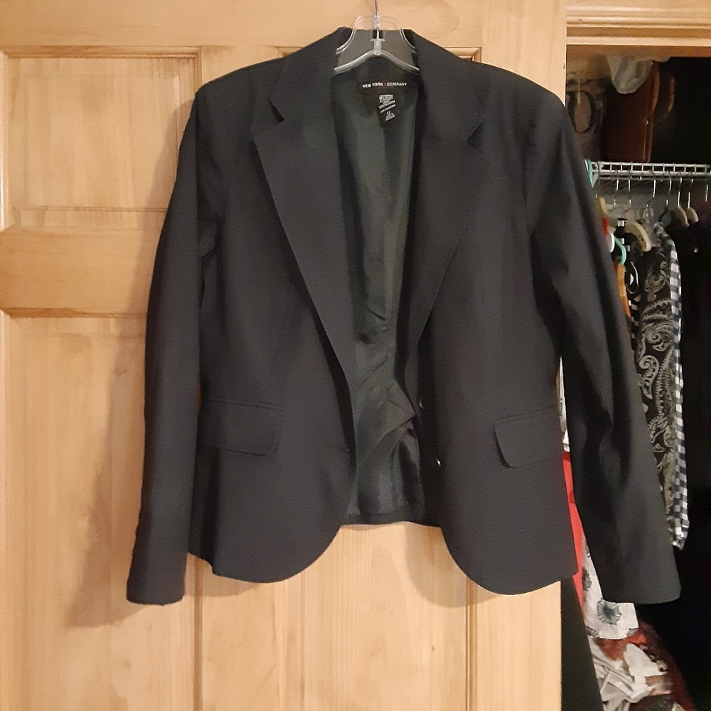 Blue cotton blazer size 12